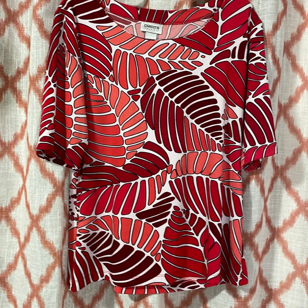 Women’s Leaf Print Blouse